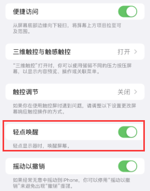 贞丰苹果授权维修站分享iPhone轻点无法唤醒怎么办 